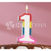 Свеча для торта цифра ''1''