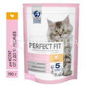 Корм для животных Perfect Fit 190 г для котят с курицей