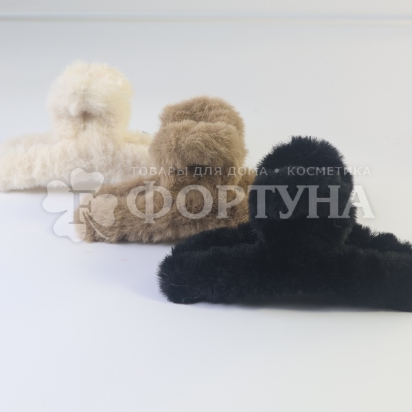 Краб Farres 1 шт для волос Ушко меховой 13см