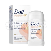 Дезодорант твердый Дав Derma 40 мл Сенситив гипоаллергенно