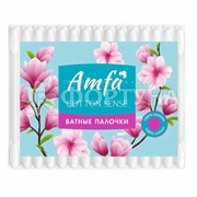Ватные палочки AMFA 400 шт в пакете