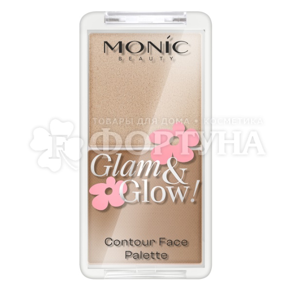 Контуринг Monic Glam&Glow!  т. 01 Passionate хайлайтер+контуринг