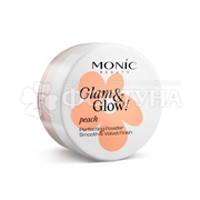 Пудра Monic Glam&Glow!  рассыпчатая выравнивающая Peach