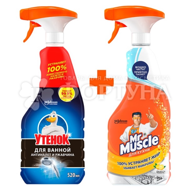 Моющее срредство Mr.Muscle 500 мл для кухни Сила лимона+Антиналет