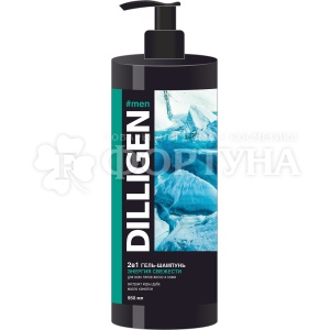 Гель для душа DILLIGEN 950 мл Энергия свежести 2 в 1