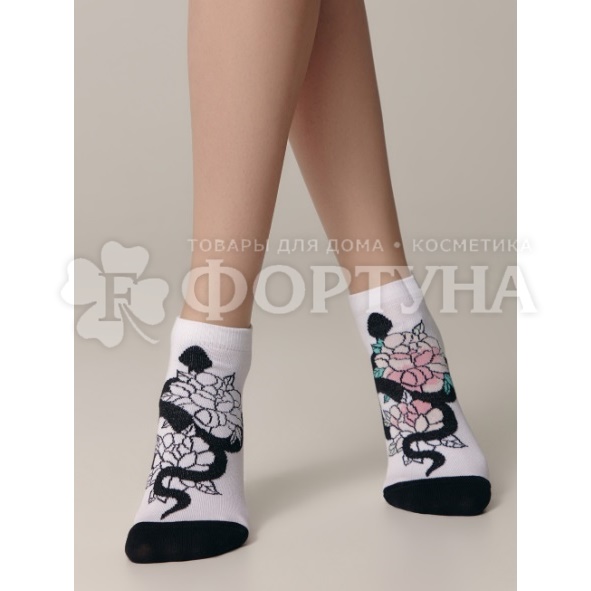 Носки CE HAPPY 1 пара белые размер 23-25 хлопок женские