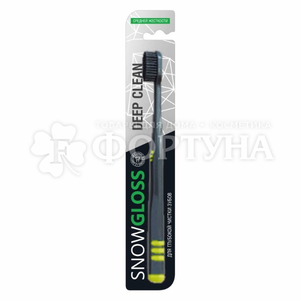 Зубная щетка Snow Gloss Deep Clean средней жесткости