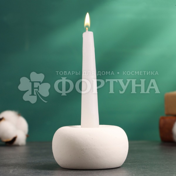 Подсвечник Эдвард керамика белый