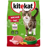 Корм для животных Kitekat 1,3 кг Мясной пир