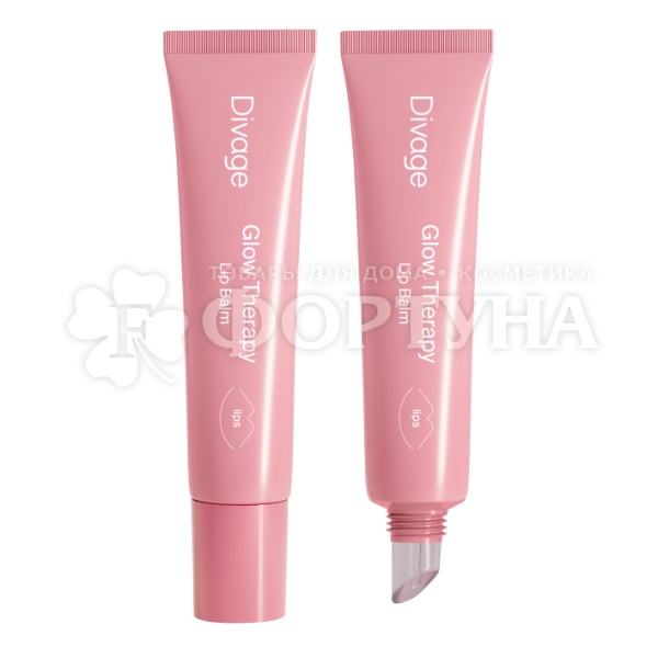 Бальзам для губ Divage пептидный Glow Therapy Lip Balm т.01 холодный розовый