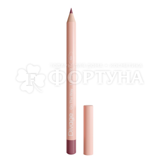 Карандаш для губ Divage On The Way Lip Pencil т.04 shiny rose сатиновый розовый
