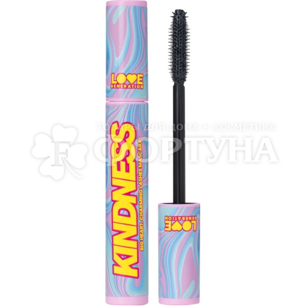 Тушь Love Generation Объёмная и разделяющая “Big Heart, Charming Lashes Mascara Kindness '' тон 01