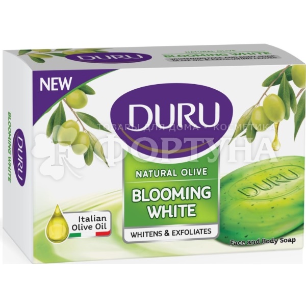 Туалетное мыло DURU 140 г NatureOlive BLOOMING WHITE