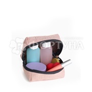 Косметичка мягкая на подкладке нежно-розовая 13*9см