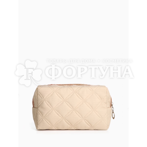 Косметичка Beauty женская бежевая 18*10см