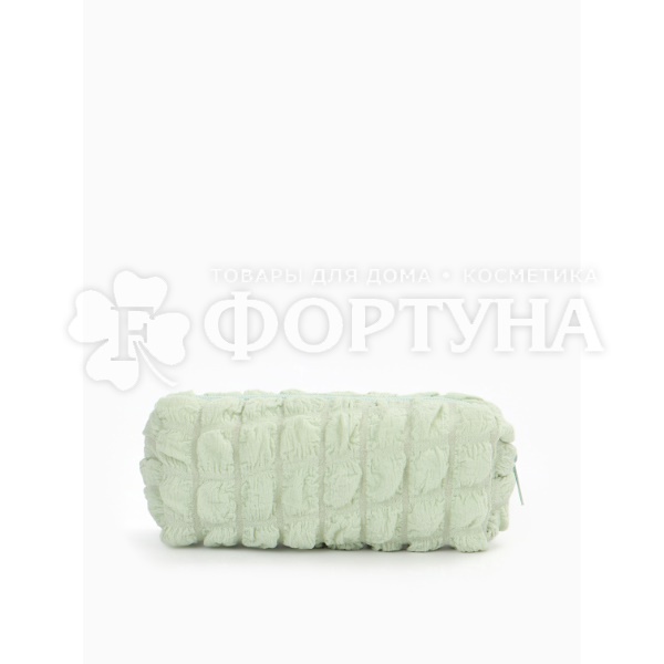 Косметичка женская зеленая 18*7см