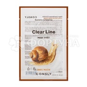 Маска для лица Consly 25 мл Разглаживающая с муцином улитки