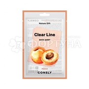 Маска для лица Consly 25 мл Увлажняющая с экстрактом персика