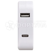 Разветвитель Эра поворотный 2гнезда+2USB A+C 10A белый