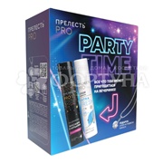 Набор Прелесть Professional Party time (лак с блестками 75 мл + сухой шампунь)