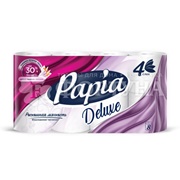 Туалетная бумага Papia 8 шт Deluxe 4х-сл белая