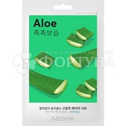 Маска для лица Missha 19 г тканевая с экстрактом алоэ