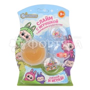 Слайм с игрушкой,шариками,блестками