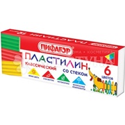 Пластилин Пифагор 90 г Веселая такса 6цв. со стек.