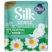 Прокладки Ola! Silk SENSE 10 шт Ultra Normal ромашка критические
