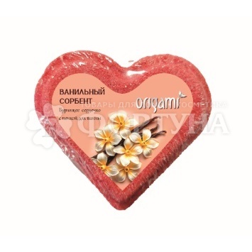 Бурлящая фигура для ванны Origami 110 г Сердце ваниль