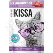 Корм для животных Kissa 75 г с говядиной желе