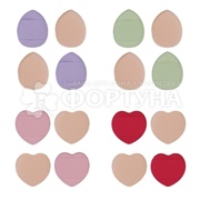 Набор ЮНИLOOK спонжей для макияжа 4 шт в ассортименте