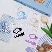 Заколка Farres  для волос 2 шт Облако+Зигзаг