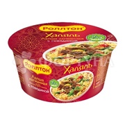 Лапша быстрого приготовления Роллтон 90 г лагман с говядиной Халяль в чашке