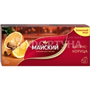 Чай Майский 25 пакетов Цитрус-корица