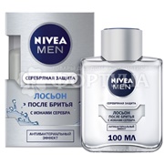Лосьон после бритья Nivea 100 мл Серебряная защита