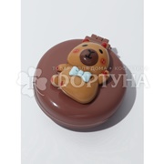 Расческа массажная Капибара складная с зеркалом