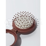 Расческа массажная Капибара складная с зеркалом