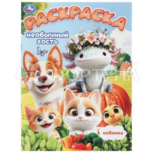 Раскраска Умка Необычный гость