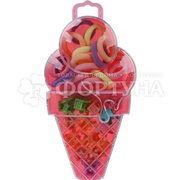 Набор детских резинок и крабиков BY Русские супергерои в футляре, полиэстер, пластик