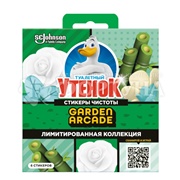 Чистящее средство Туалетный утенок 6 шт стикер чистоты Цветочный