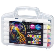 Маркеры Centrum  12цв. акриловые в пенале