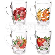 Кружка 300 мл ОС3 с дизайном стекло