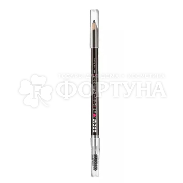Карандаш для бровей Monic BROW LOVE т.04 Dark Brown