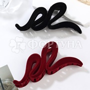 Крабик для волос Farres 1 шт Волна бархатный в ассортименте