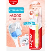 Зубная щетка Colgate Для детей 2+ Пушистая лапка супермягкая