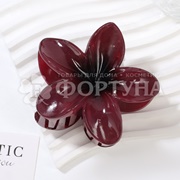 Крабик для волос Farres 1 шт Плюмерия красный 8,5см