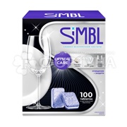 Таблетки для посудомоечных машин SIMBL 100 шт Кристальная Забота