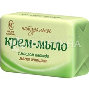 Туалетное мыло Нева 90 г крем-мыло Натуральное с авокадо