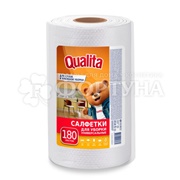 Салфетки QUALITA Optima 180 шт Вискозные